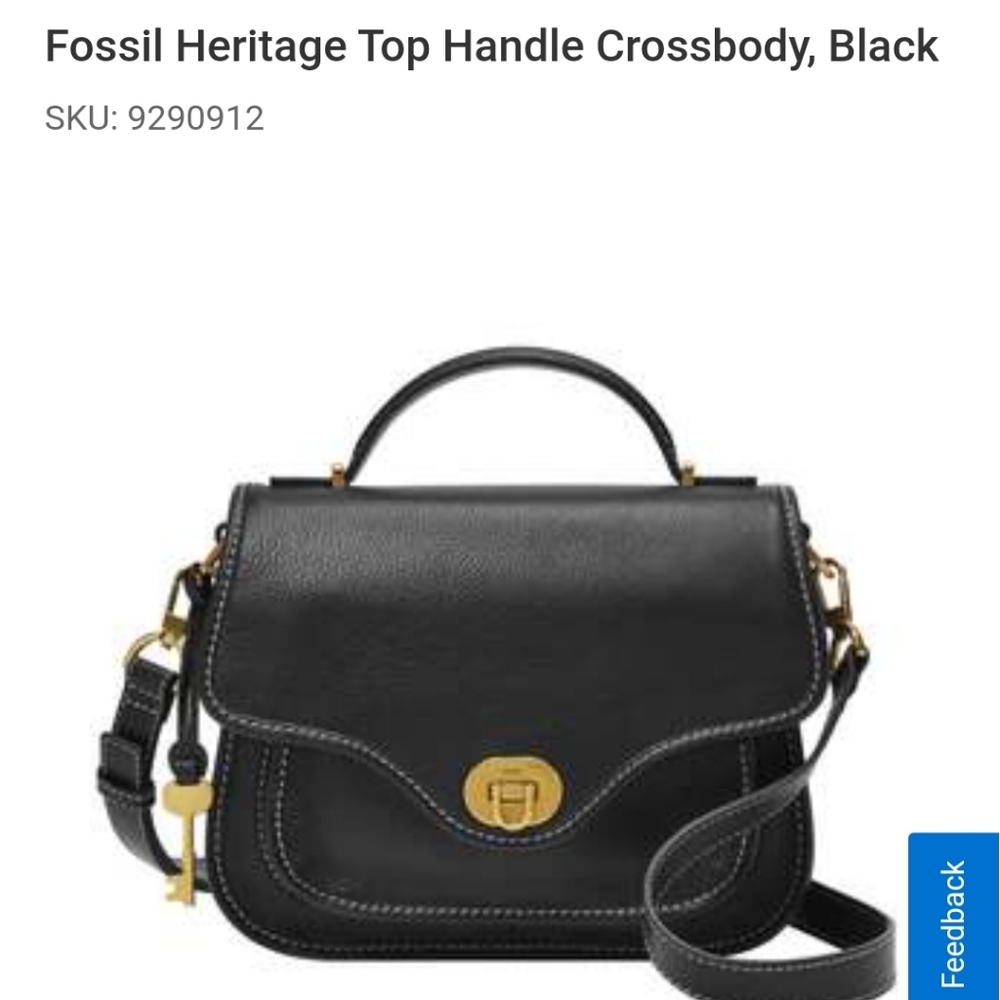 Fossil womens heritage top handle crossbody